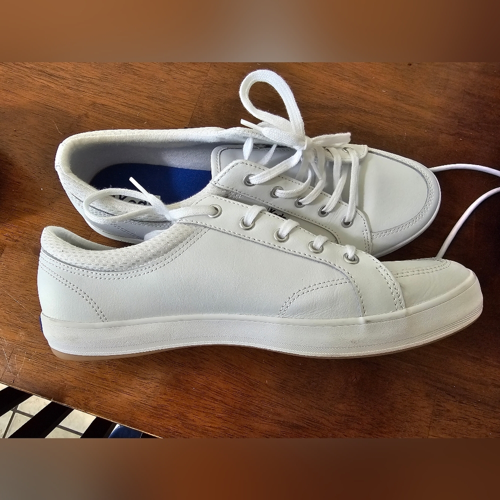 White Casual Sneakers, Keds, Womens 9.5